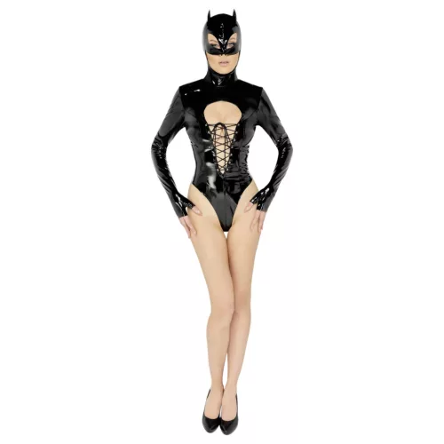 Black Velvets - hosszúujjú Batwoman body (fekete)