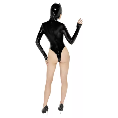 Black Velvets - hosszúujjú Batwoman body (fekete)
