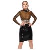 LATEX - áttetsző latex felső (áttetsző-fekete)
