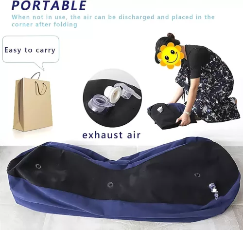 Desirel Magic Pillow - felfújható szex szófa - nagy (kék)