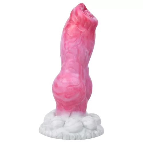 Animalorny Buldog - kutya pénisz dildó - 17 cm (pink)