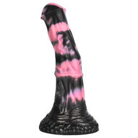 Bad Horse - szilikon ló pénisz dildó - 18cm (fekete-pink)
