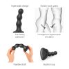 Strap-on-me Balls L - gömbös, tapadókorongos dildó (fekete)