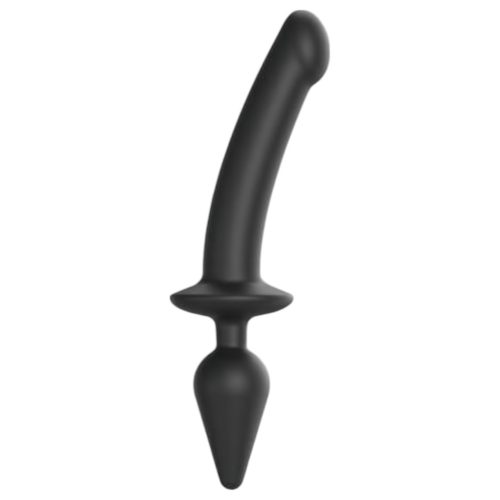 / Strap-on-me Swith Semi-Realistic XXL - 2in1 dildó (fekete)