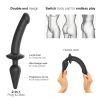 / Strap-on-me Swith Semi-Realistic XXL - 2in1 dildó (fekete)