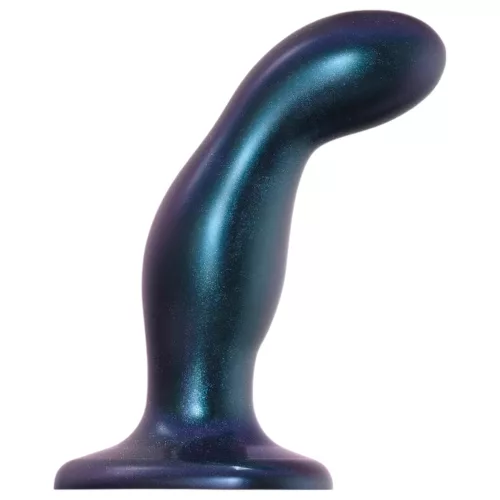 Strap-on-me Snaky M - hajlított anál dildó (kék)