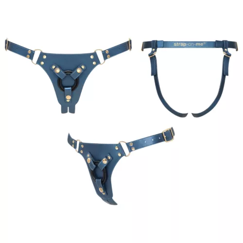 Strap-on-me - alsó felcsatolható dildóhoz - XS-XXL (kék)