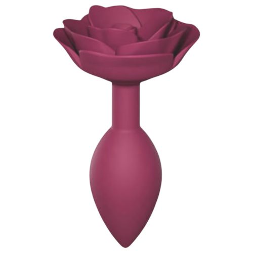 Love to Love Open Roses M - szilikon anál plug (piros)