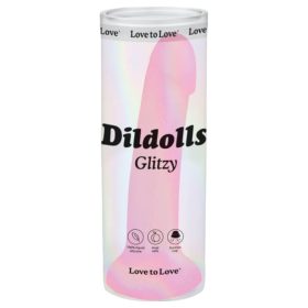 / Dildolls Glitzy - tapadókorongos szilikon dildó (pink)