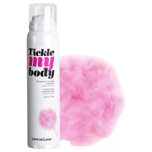 / Tickle my body - bizsergető masszázs hab - vattacukor (150ml)