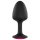 Dorcel Geisha Plug Ruby M - pink köves anál dildó (fekete)