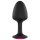 Dorcel Geisha Plug Ruby M - pink köves anál plug (fekete)