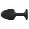 Dorcel Geisha Plug Diamond L - fehér köves anál plug (fekete)