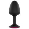 Dorcel Geisha Plug Ruby L - pink köves anál plug (fekete)