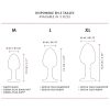 Dorcel Geisha Plug Diamond XL - fehér köves anál plug (fekete)