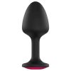 Dorcel Geisha Plug Ruby XL - pink köves anál plug (fekete)