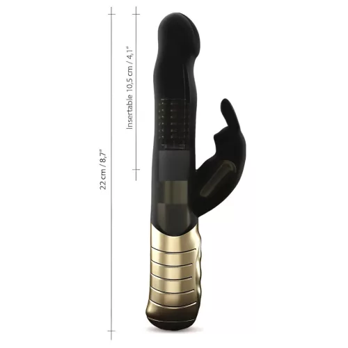 / Dorcel Baby Rabbit 2.0 - csiklókaros vibrátor (fekete-arany)