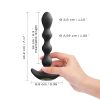 / Dorcel Flexi Balls - akkus, rádiós anál vibrátor (fekete)
