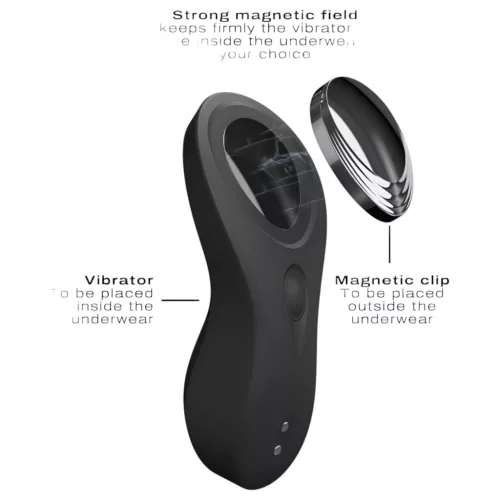 / Dorcel Discreet Vibe + - akkus, rádiós csiklóizgató vibrátor (fekete)