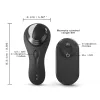 / Dorcel Discreet Vibe + - akkus, rádiós csiklóizgató vibrátor (fekete)