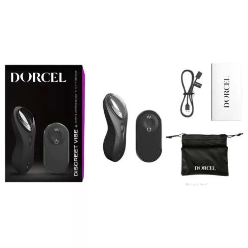 / Dorcel Discreet Vibe + - akkus, rádiós csiklóizgató vibrátor (fekete)