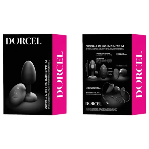 / Dorcel - golyós, távirányítós anál vibrátor M - (fekete)