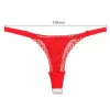 Panty Rose - rózsaszálba rejtett tanga (piros, S-L)