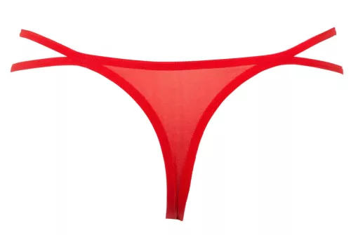 Panty Rose - rózsaszálba rejtett tanga (piros, S-L)