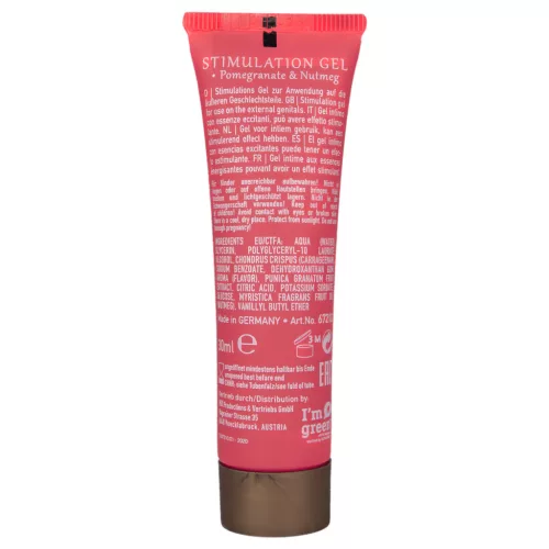 HOT Shiatsu - folyékony vibrátor stimuláló krém nőknek - gránátalma (30 ml)
