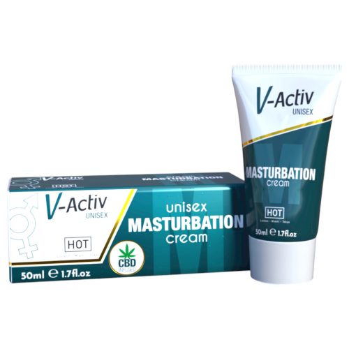 Hot V-Active - stimuláló unisex maszturbációs krém (50ml)