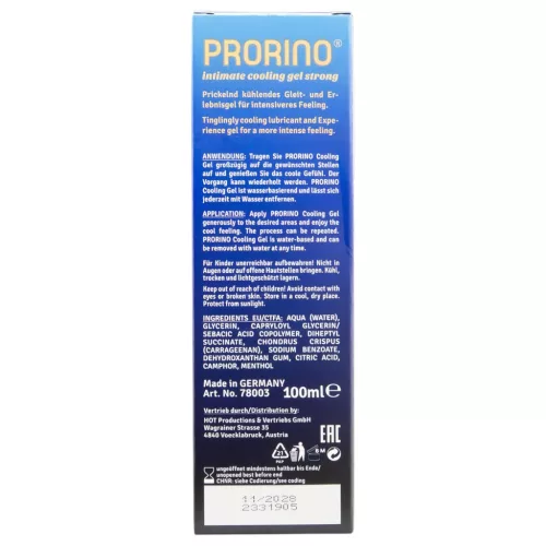 HOT Prorino - erős hűsítő intim krém férfiaknak (100ml)