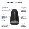 Satisfyer Men Heat Vibration - melegítő makkvibrátor (fekete)