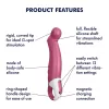 / Satisfyer Petting Hippo - akkus, vízálló G-pont vibrátor (pink)