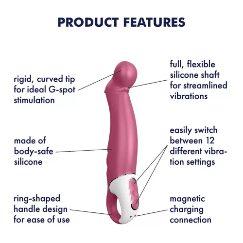 / Satisfyer Petting Hippo - akkus, vízálló G-pont vibrátor (pink)