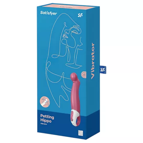 / Satisfyer Petting Hippo - akkus, vízálló G-pont vibrátor (pink)