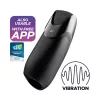 Satisfyer Men - App-vezérelt maszturbátor, férfiaknak (fekete)