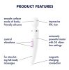 Satisfyer Wand-er Woman - vízálló masszírozó vibrátor (fehér)