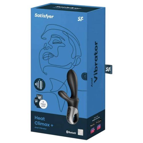 Satisfyer Heat Climax+ - okos, melegítő anál vibrátor (fekete)