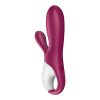 Satisfyer Hot Bunny - okos csiklókaros melegítő vibrátor (piros)