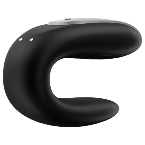 Satisfyer Double Fun – App-vezérelt párvibrátor (fekete)