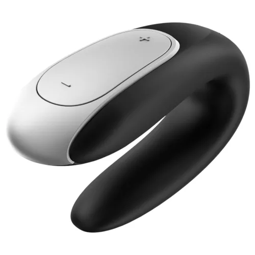 Satisfyer Double Fun – App-vezérelt párvibrátor (fekete)