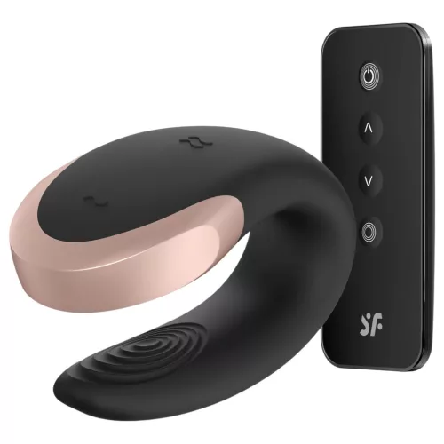 Satisfyer Double Love – App- és távirányítós párvibrátor (fekete)