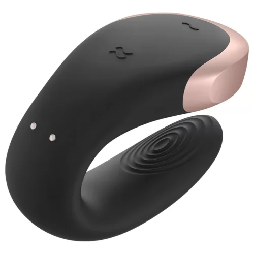Satisfyer Double Love – App- és távirányítós párvibrátor (fekete)