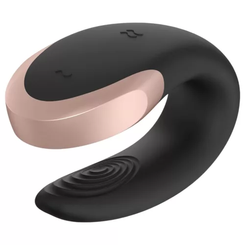 Satisfyer Double Love – App- és távirányítós párvibrátor (fekete)