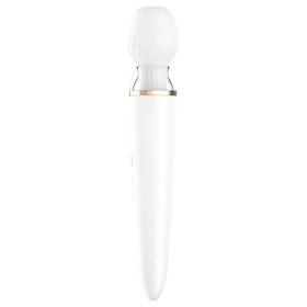   Satisfyer Double Wand-er - okos masszírozó vibrátor (fehér)