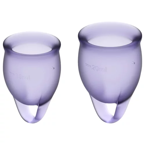 Satisfyer Feel Confident - menstruációs kehely szett (lila)