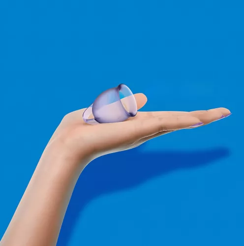 Satisfyer Feel Confident - menstruációs kehely szett (lila)