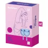 / Satisfyer Feel Good - szilikon menstruációs kehely szett (kék, 2 db)