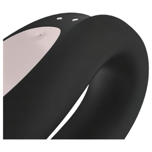/ Satisfyer Double Joy - okos vízálló párvibrátor (fekete)