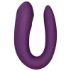 / Satisfyer Double Joy - okos, vízálló párvibrátor (lila)